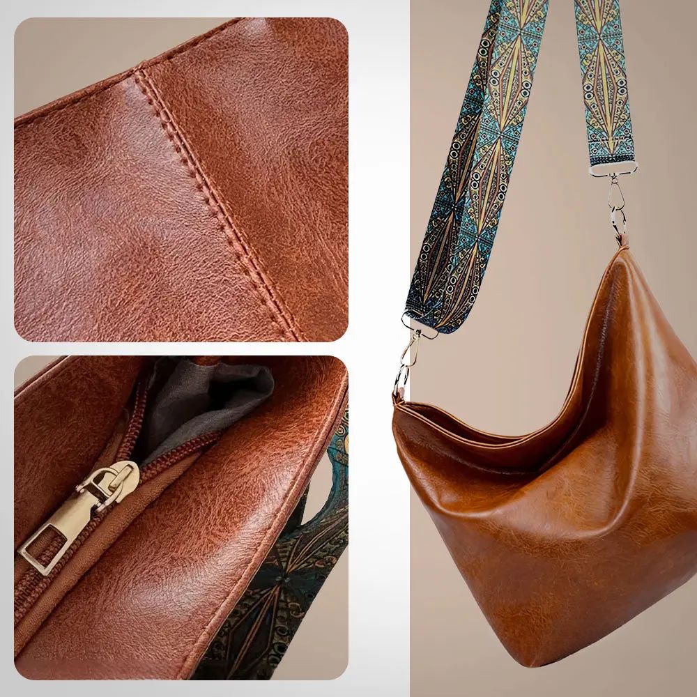 Greta – Vintage Leather Shoulder Bag — view 5