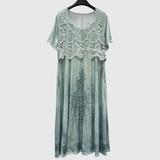 INDIGO | ELEGANT MIDI DRESS WITH FLORAL PRINT — view 9