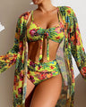 Glenda - Bikini with Floral Skirt — view 2