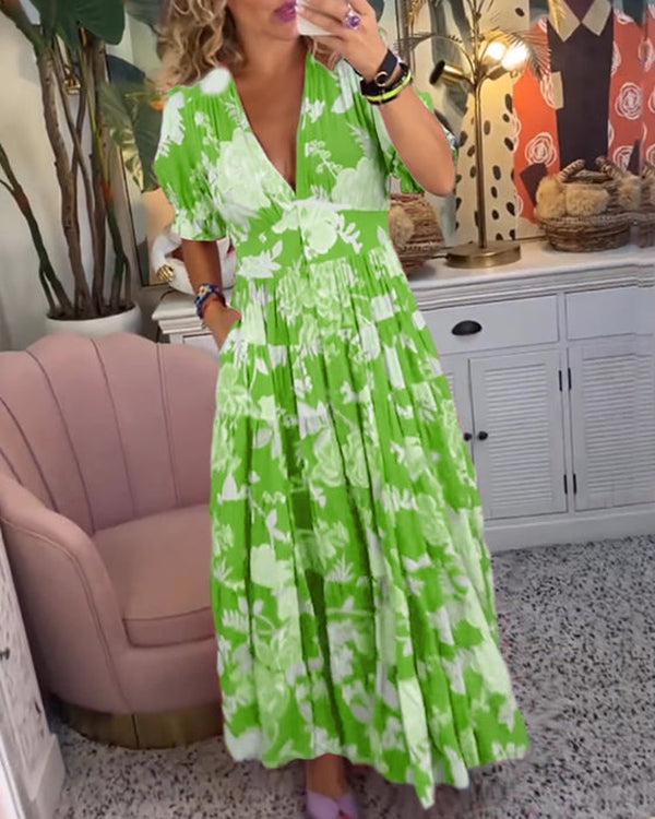 Floriana - Vibrant Floral Dress — view 9