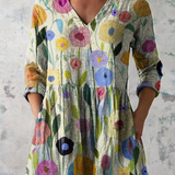 Remi | Long Blouse with Bold Print