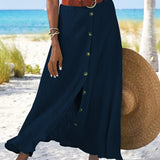 Syndy - Flowing Skirt with Buttons
