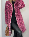 Leia - Long Leopard Print Coat — view 4