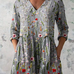 Sloane | Long Blouse with Bold Print — view 2
