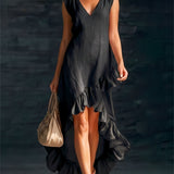 Sienna | Ruffle High-Low Boho Dress — view 2