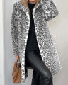 Leia - Long Leopard Print Coat — view 2