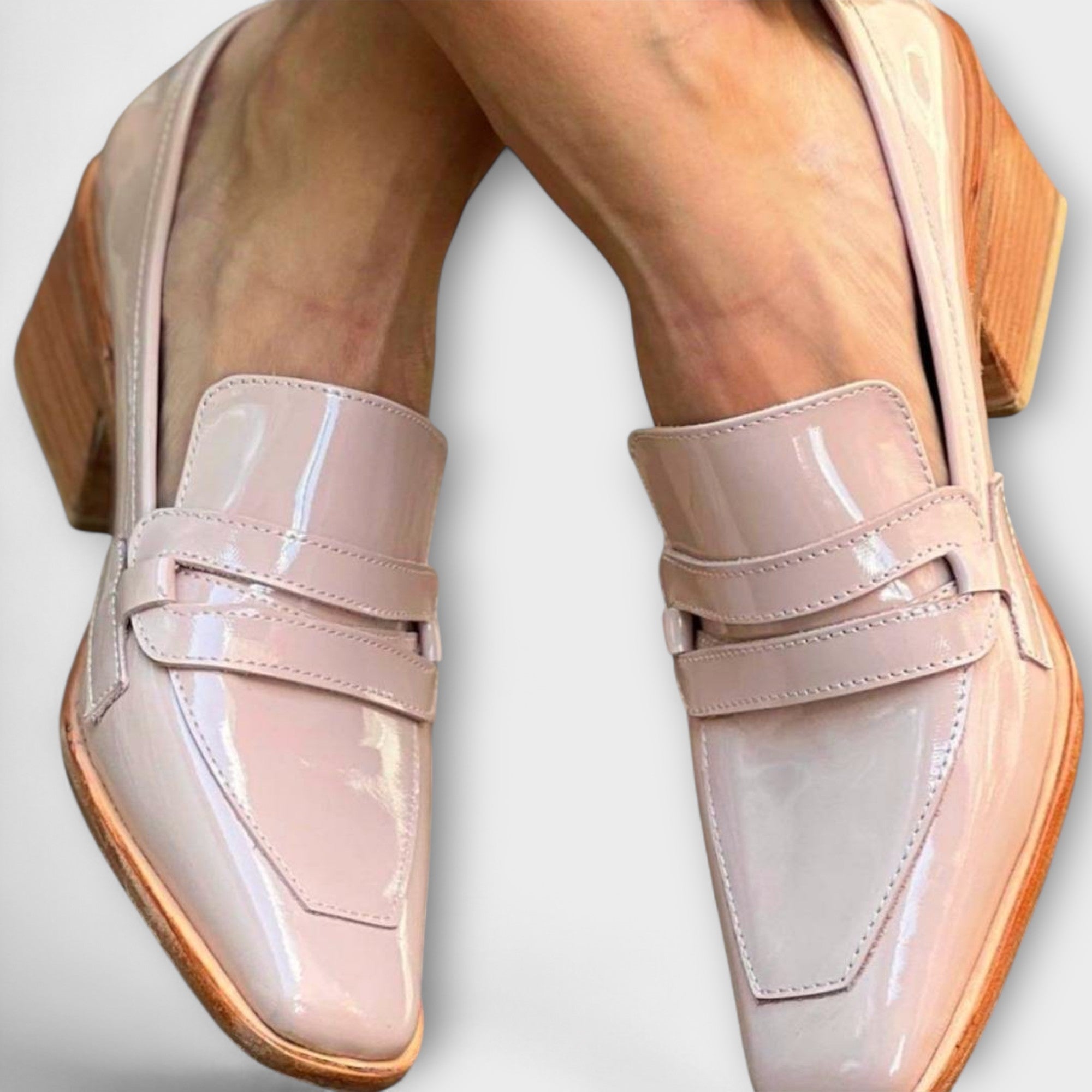 Elaine - Glossy Loafers