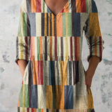 Avery | Long Blouse with Bold Print — view 2