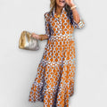 Juliana | Midi Dress with Chain Pattern — view 5