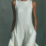Sophie - Ivory Linen Sleeveless Maxi Dress — view 3