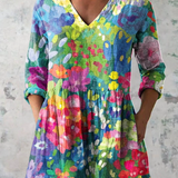 Eden | Long Blouse with Bold Print