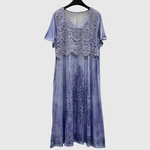 INDIGO | ELEGANT MIDI DRESS WITH FLORAL PRINT — view 8