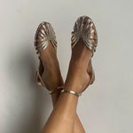 Victoria – Decorated Gold Sandals — view 7
