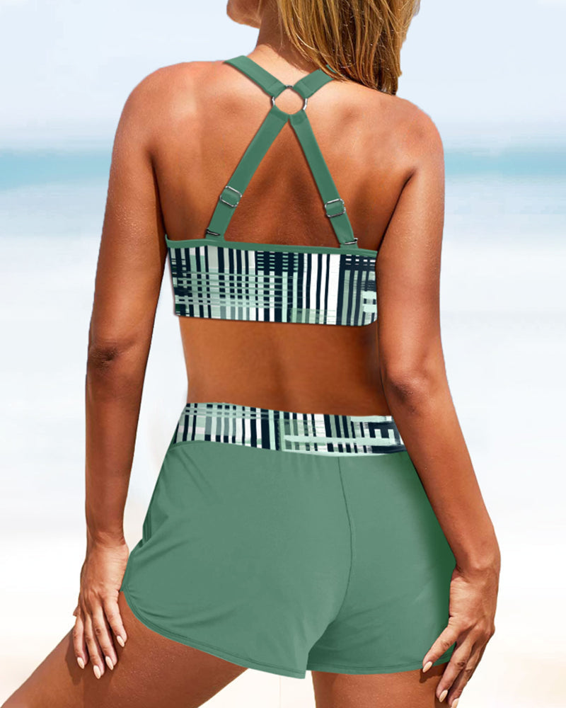Janette - High-Waisted Ribbed Bikini — view 8