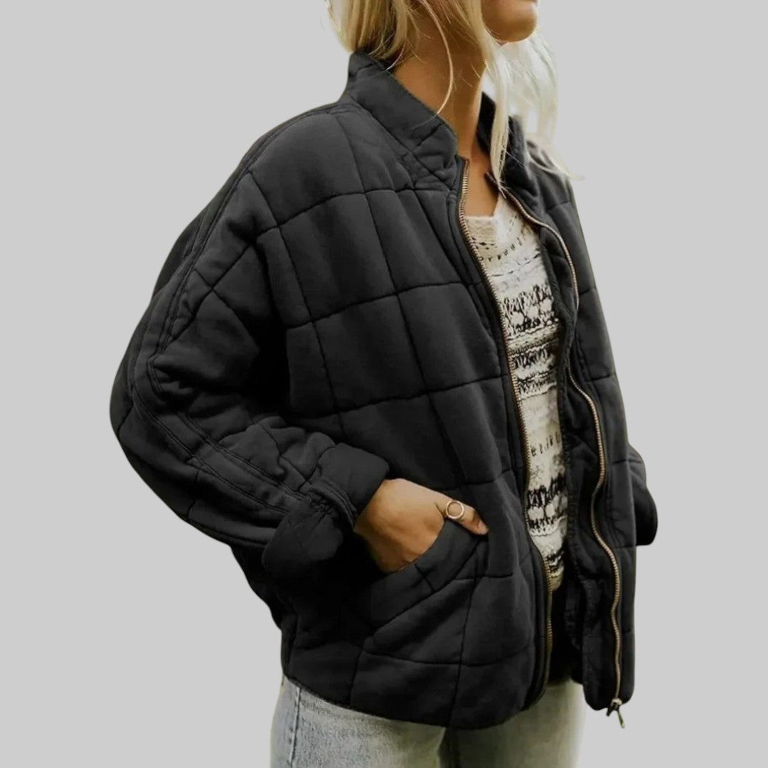 Josie™ | Elegant Oversized Quilted Jacket — view 4