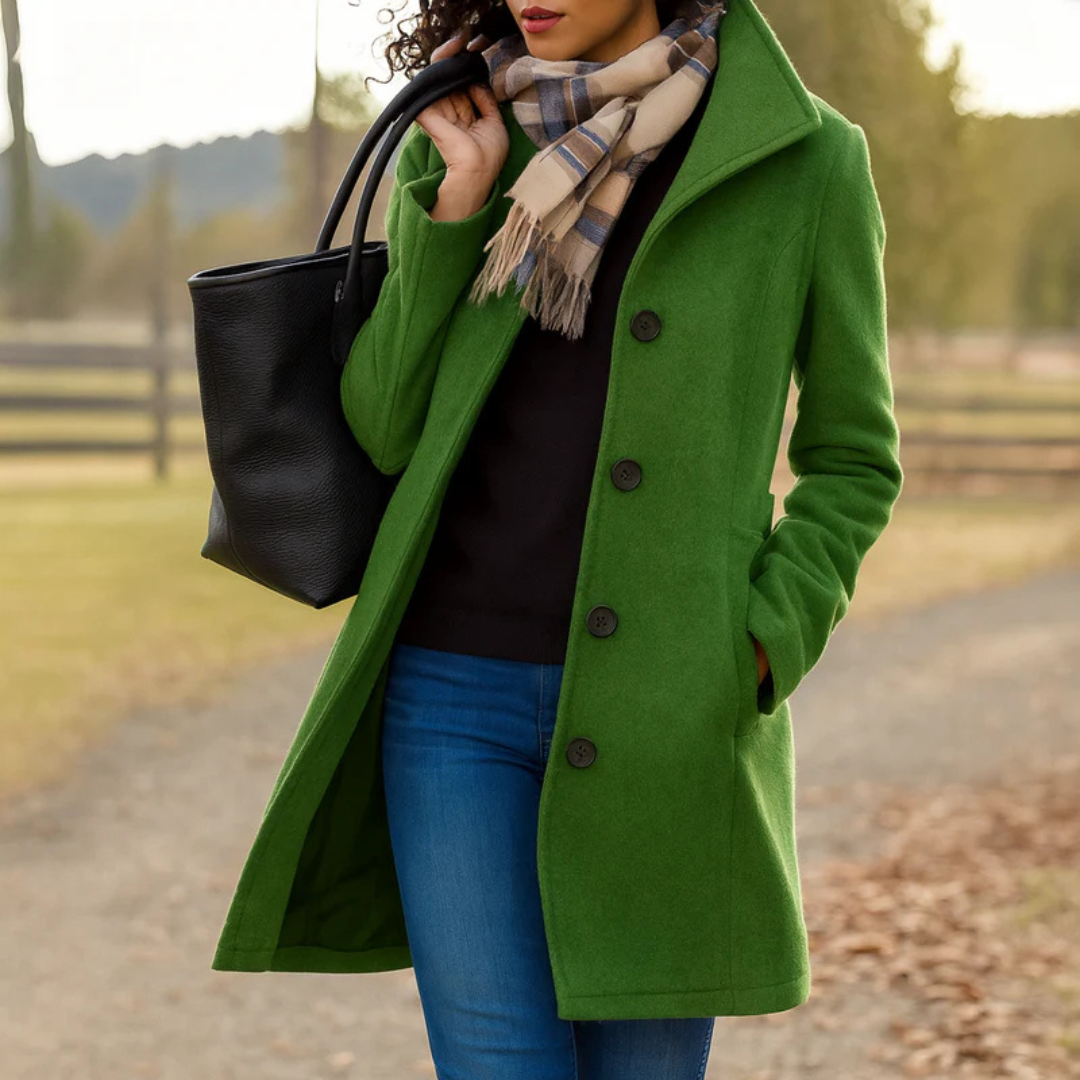 Aurora - Coat with a Button — view 5
