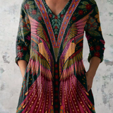 Mila | Long Blouse with Bold Print