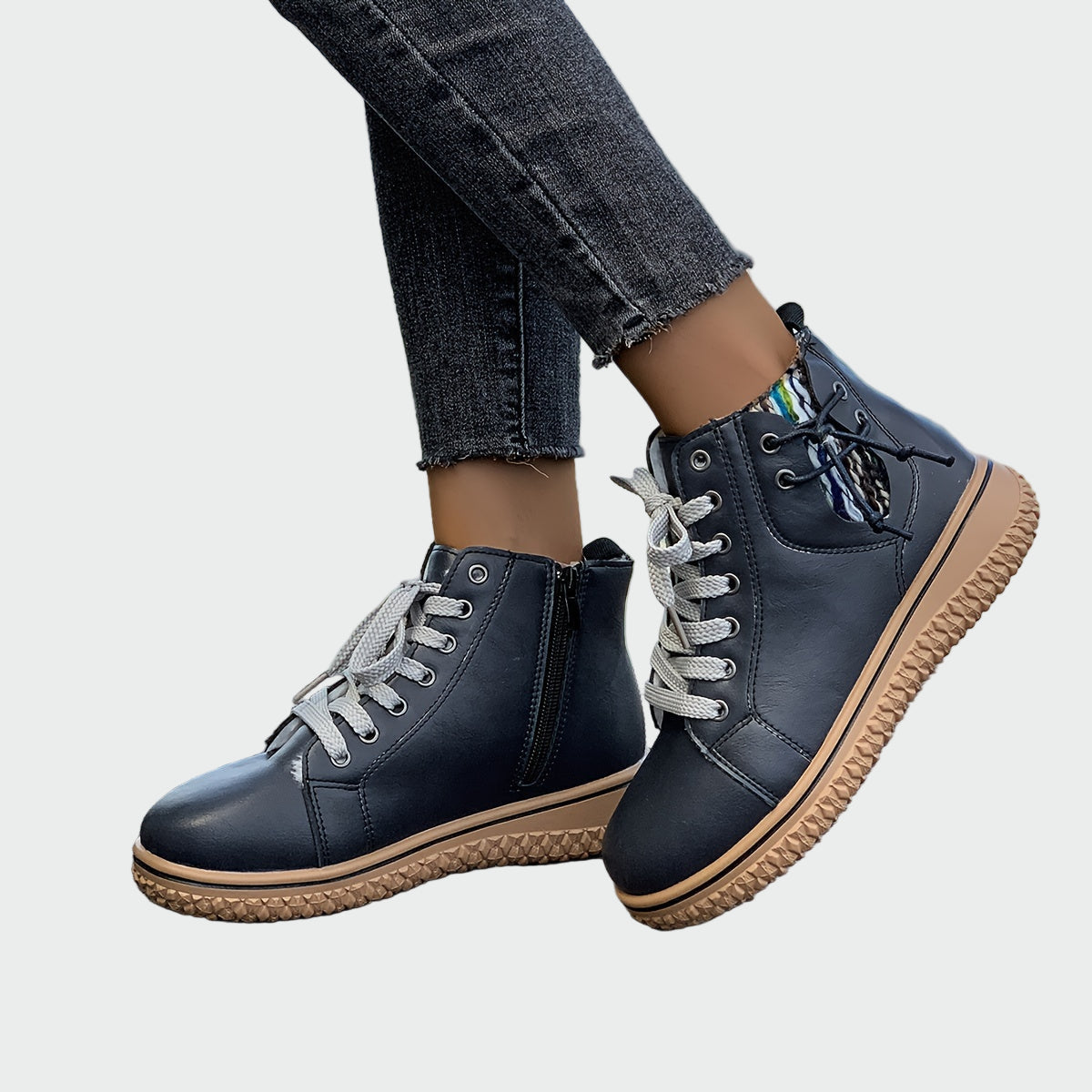 Low-Shaft Orthopaedic Leather Boots — view 4