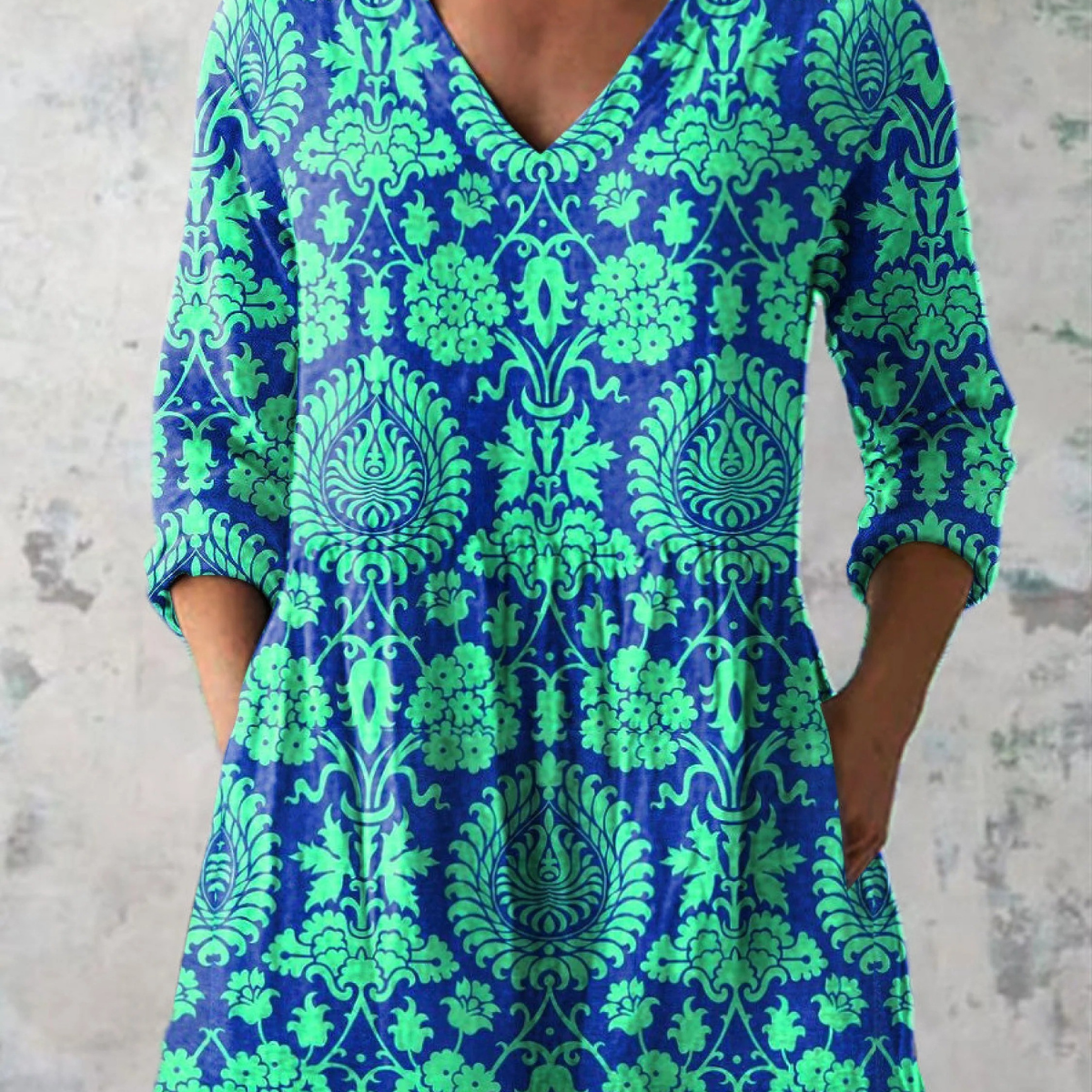 Romy | Long Blouse with Bold Print — view 2
