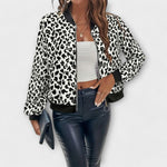 Amiria - Elegant Leopard Print Coat — view 3