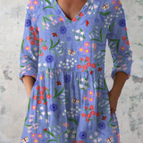 Amelie | Long Blouse with Bold Print