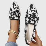 Mara - Comfortable Dalmatian Print Loafers — view 2