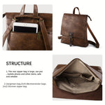 Maia - Retro Multifunctional Backpack — view 13
