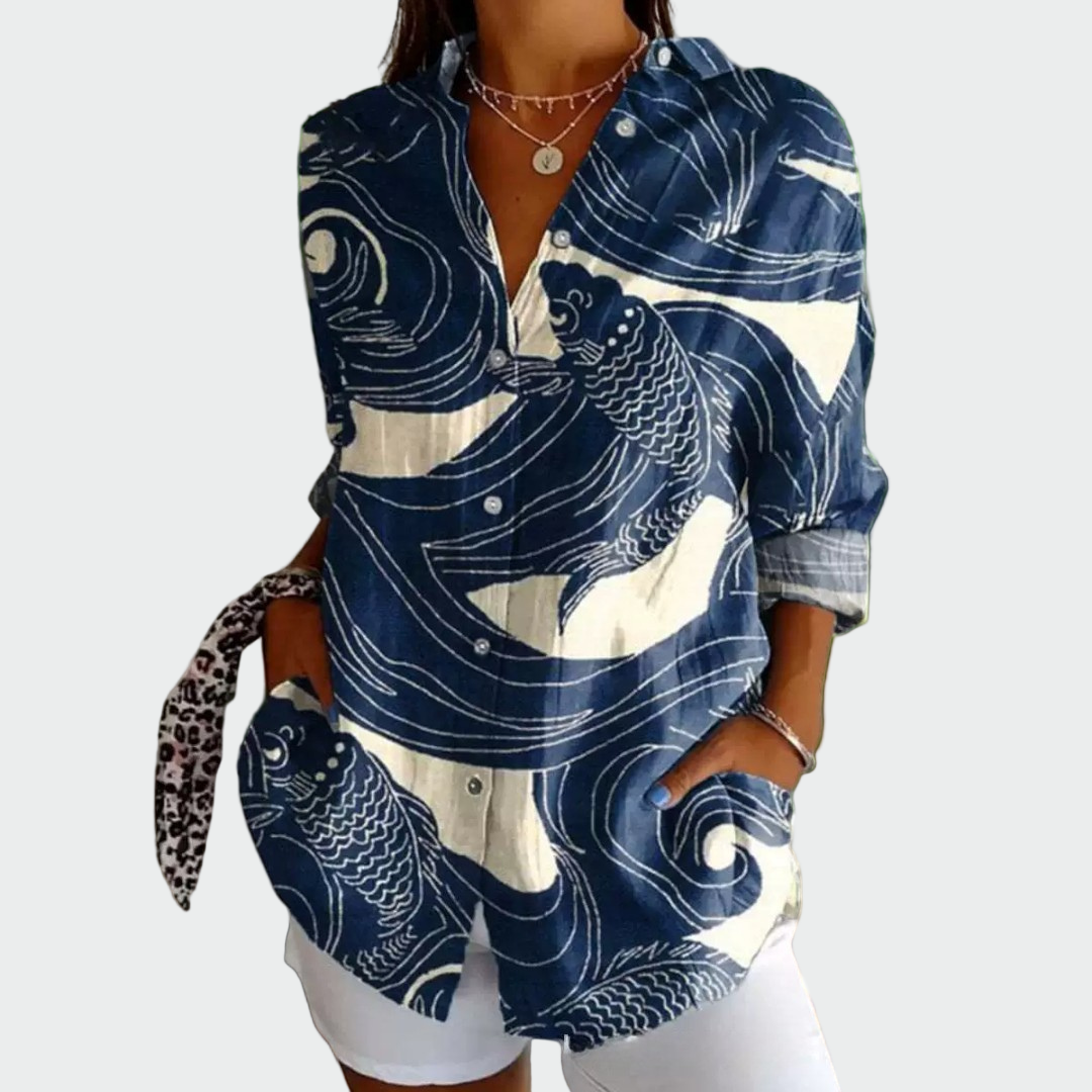 Stylish Shirt with Floral Print — view 2