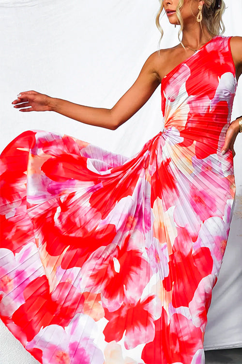 Kacie - Pleated Summer Maxi Dress — view 4