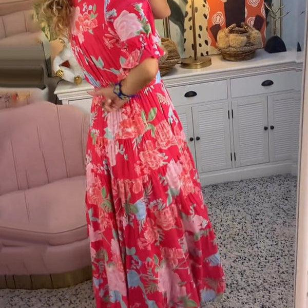 Floriana - Vibrant Floral Dress — view 2