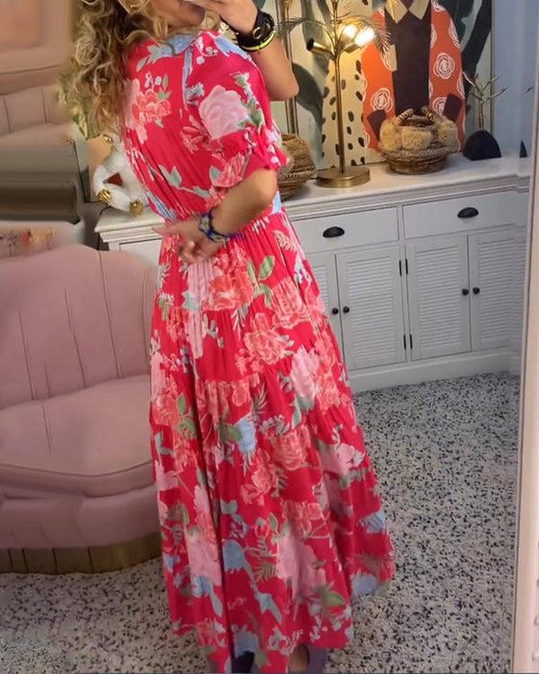 Floriana - Vibrant Floral Dress — view 2