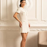 Rosa - Elegant Mini Dress — view 4