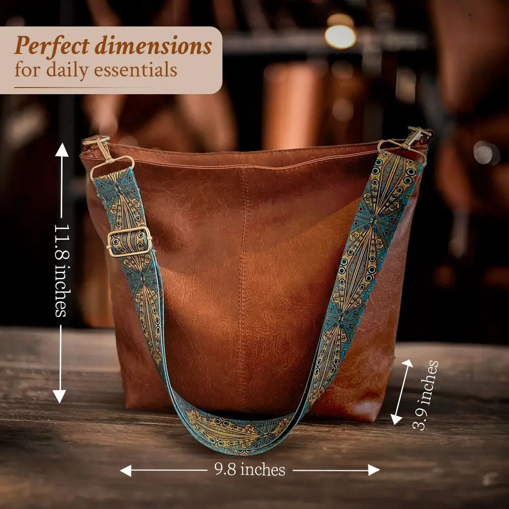 Greta – Vintage Leather Shoulder Bag — view 7