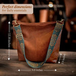 Greta – Vintage Leather Shoulder Bag — view 7