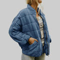 Josie™ | Elegant Oversized Quilted Jacket — view 5