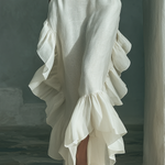 Sophie - Ivory Linen Sleeveless Maxi Dress — view 4