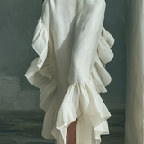 Sophie - Ivory Linen Sleeveless Maxi Dress — view 4