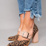 Adalina™ - Suede sandals with panther print — view 3