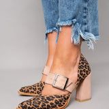 Adalina™ - Suede sandals with panther print — view 3