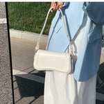 Cadence Wavy Flap Vegan Leather Handbag — view 10