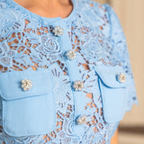 Brianna - Lace Mini Dress — view 10