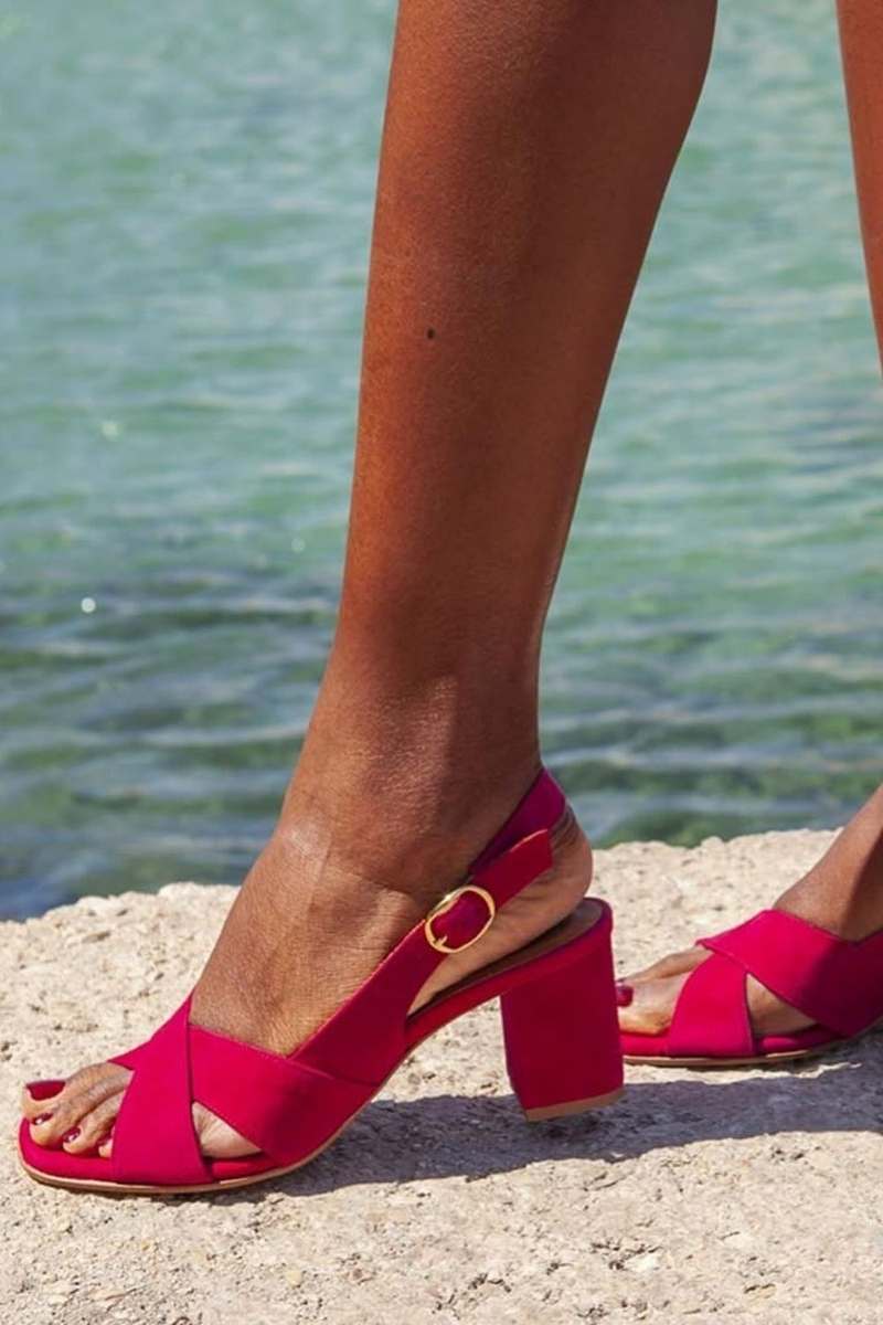 Celine – Light Blue Summer Sandals — view 5