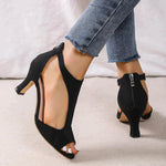 Camila - High-Heeled Sandals with Cut-Out Toe — view 7