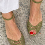 Isadora – Golden Braided Sandals — view 4