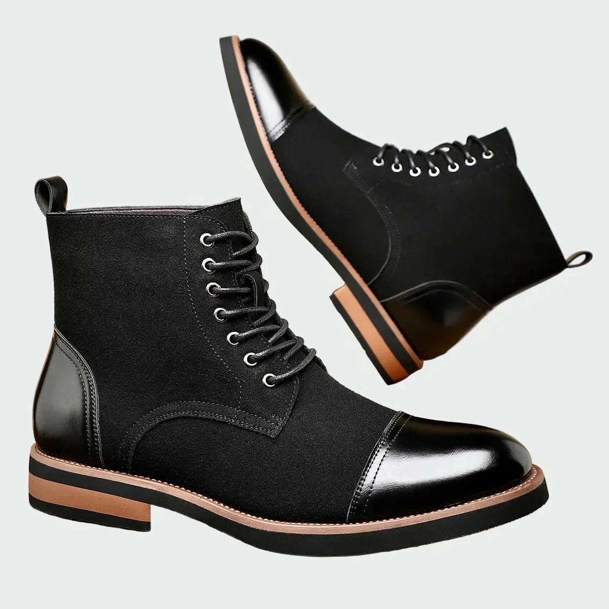 Oxford Leather Ankle Boots — view 3