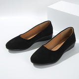 Sela - Comfortable Wedge-Heel Ballet Flats — view 12