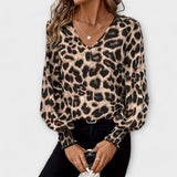 Joanna - Stylish Leopard Blouse