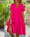 Bexley - Casual Summer Dress with V-Neck — view 5