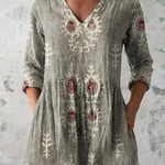 Blair | Long Blouse with Expressive Print — view 6