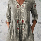 Blair | Long Blouse with Expressive Print — view 6